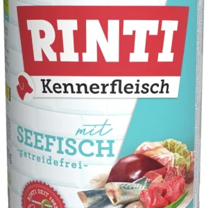 Sparpaket 6 x 400 g Rinti Kennerfleisch mit Seefisch Hunde Nassfutter Jetzt Kaufen